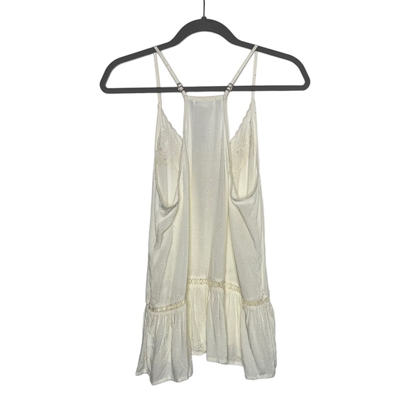 LOVE ON A HANGER Ivory V-Neck Peplum Tank M NWOT - Picture 13 of 16